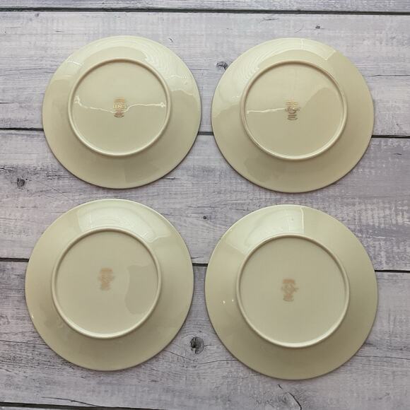 Lenox‎ Holiday Dimension Salad Plates Set Of 4 Holly Berries Gold Trim Lot #2 - Picture 6 of 11